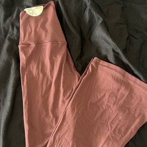 aerie Real Me Rouche Flare Leggings